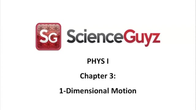 PHYS 1111 (Shaikh) Chapter 3: 1-Dimensional Motion Workshop Video Spring 2025