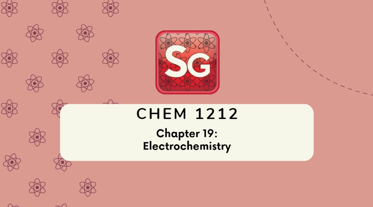 CHEM 1212 Chapter 19 Workshop (Video Rental)