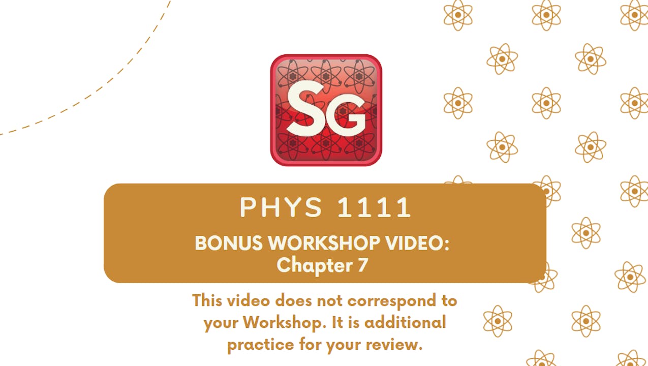 Bonus Physics 1 Chapter 7 Work and Energy