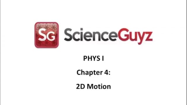 PHYS 1111 (Shaikh) Chapter 4: 2D Motion Workshop Video Spring 2025