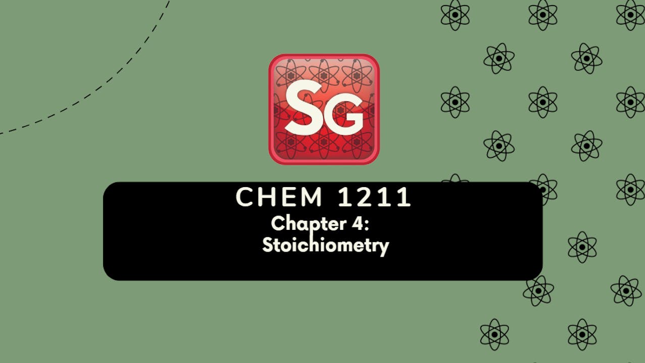 CHEM 1211 Chapter 4 Workshop (Video Rental)