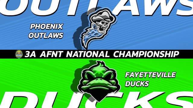 25 - 3A AFNT  NATIONAL CHAMPIONSHIP - Final
