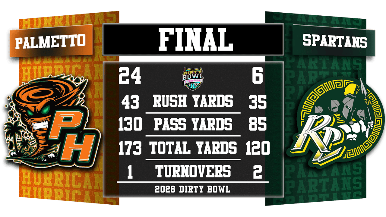 26 - Dirty Bowl - Hurricanes vs Spartans 1/3