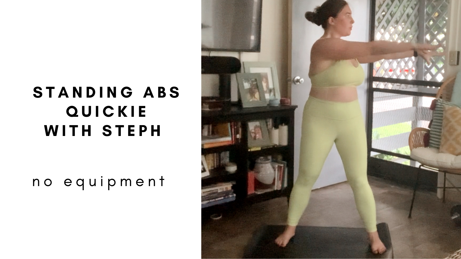 quickie standing abs with steph