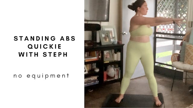 quickie standing abs with steph