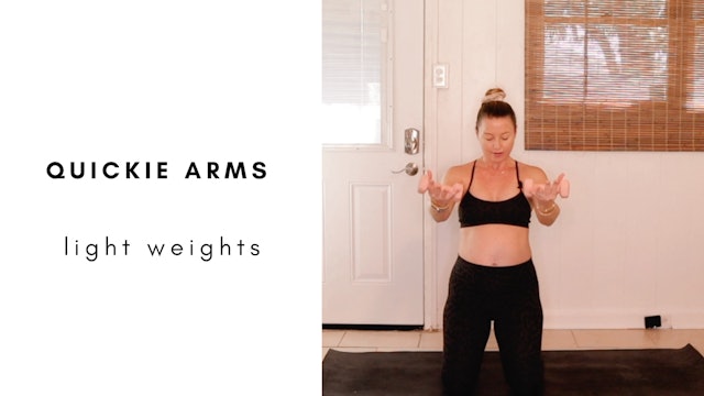 quickie arms with light weights
