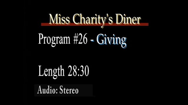 Miss Charity's Diner Giving
