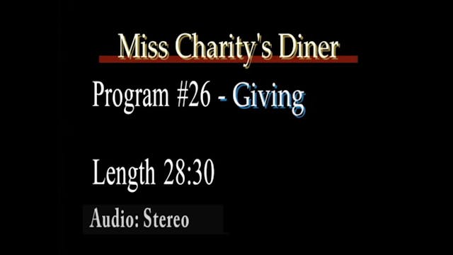 Miss Charity's Diner Giving