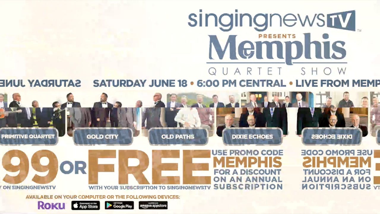 SNTV MEMPHIS QUARTET SHOW PROMO Singing News TV