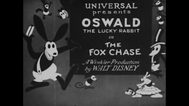 Oswald The Lucky Rabbit Fox Chase