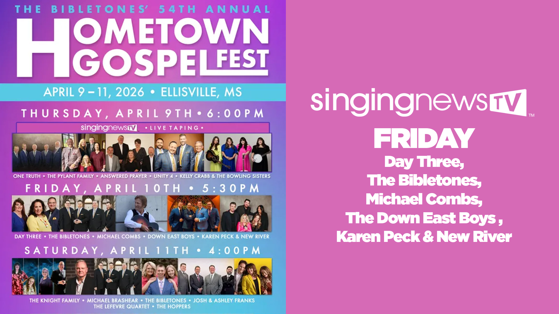 Hometown GospelFest 2026 - Friday