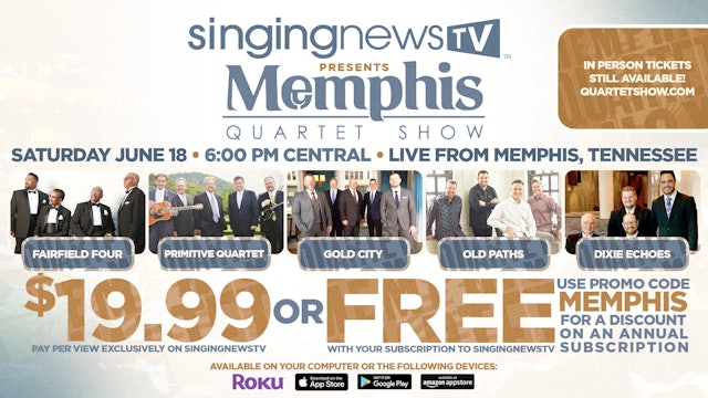 SNTV Presents The Memphis Quartet Show 2022