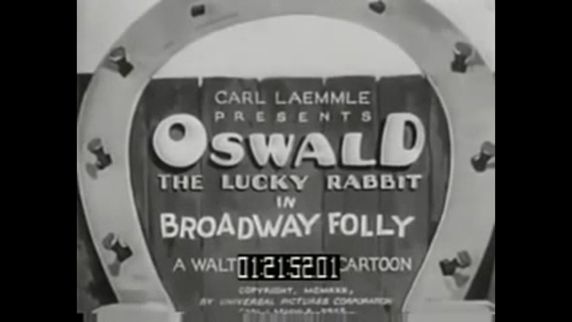 Oswald The Lucky Rabbit Broadway Folly