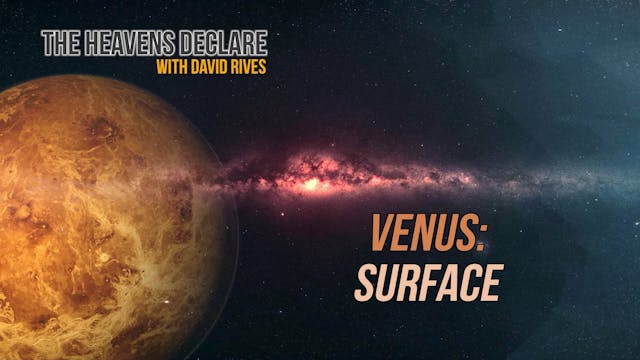 The Heavens Declare Venus' Surface