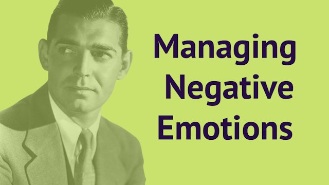 Managing Negative Emotions