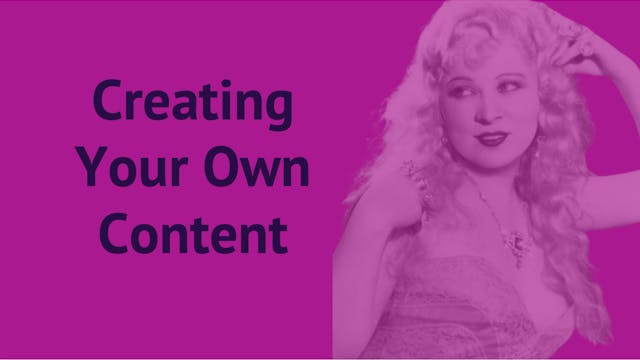 Creating Your Own Content