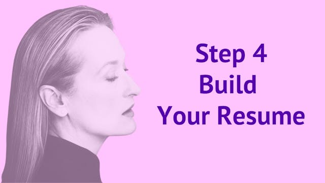 Step 4: Build Your Resume