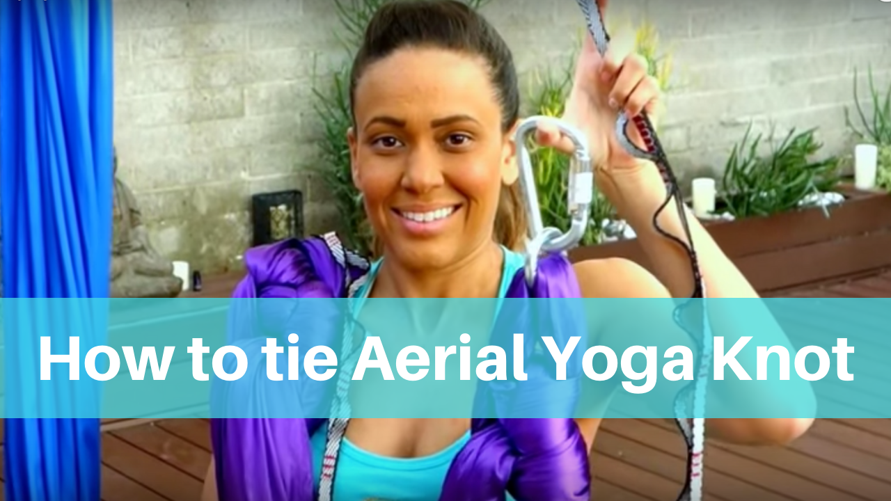 How to Tie Aerial Yoga Knot (King Bow Knot) 