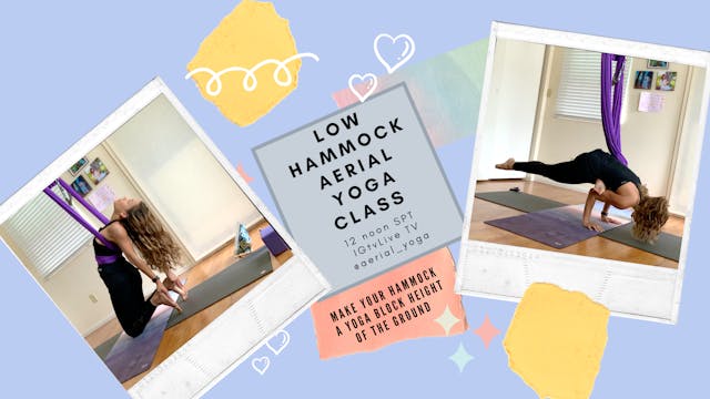 Galavasana Low Hammock Live Class
