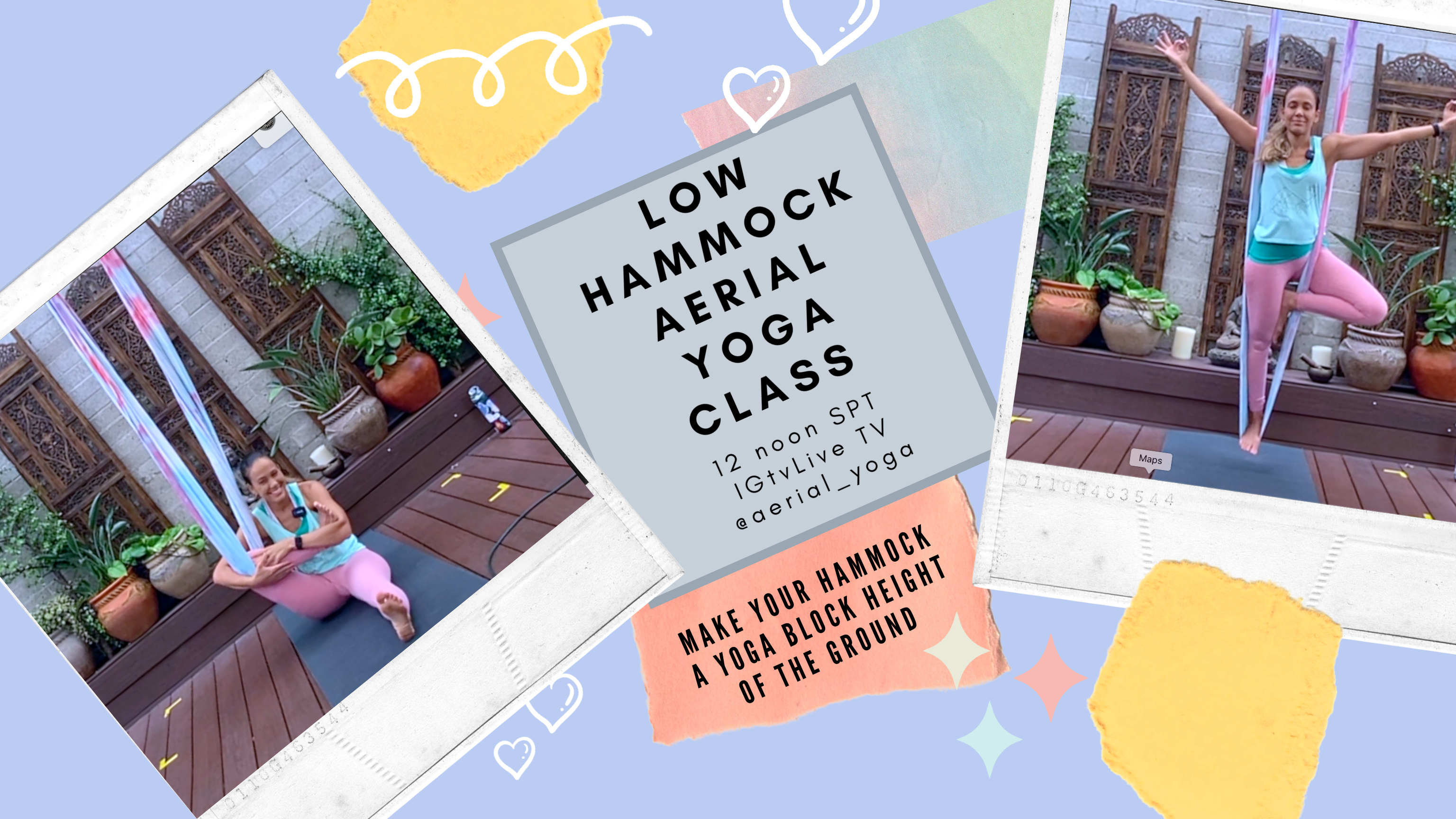 Aerial Yoga for Abundance, Centering , and Stabilization