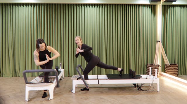 Reformer: Zero Spring Lunging With Mary