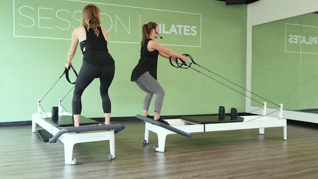 Reformer: Lower Body Squat & Row With...
