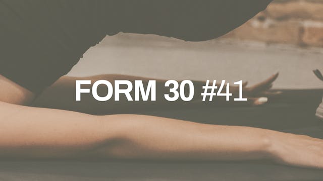 FORM 30 #41 with Gemma
