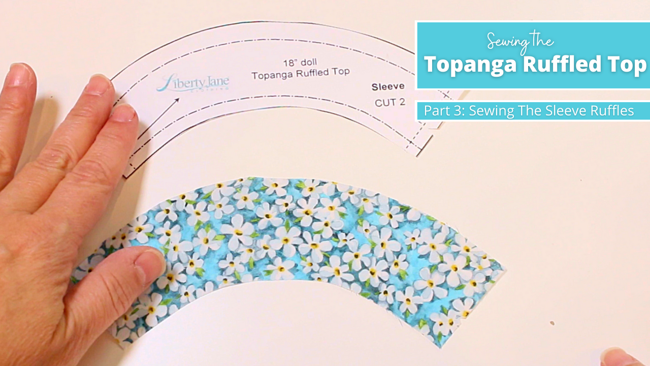 Topanga Ruffled Top Sew Along Part 3 Sleeve Ruffles