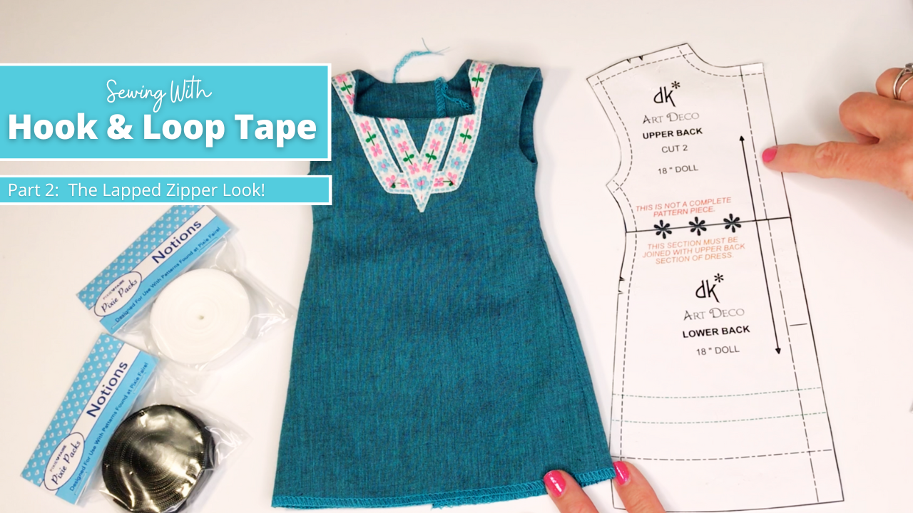 SWC Hook and Loop Lapped Zipper Look With Donna