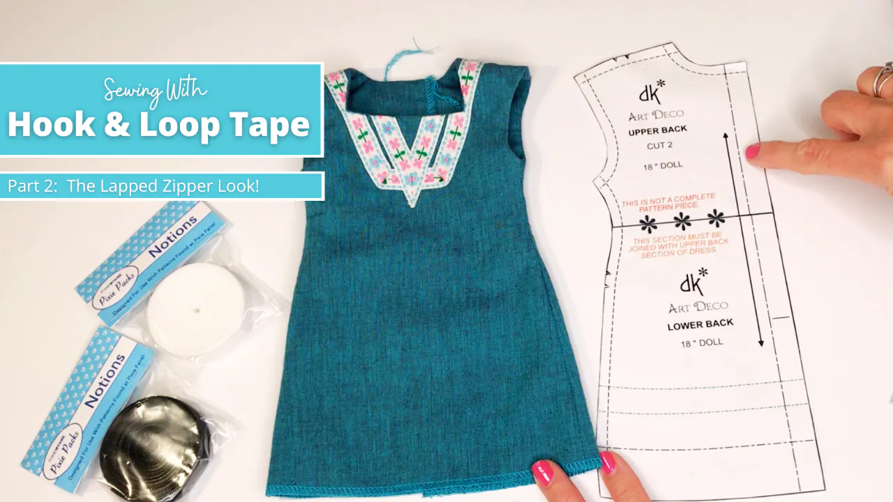 Zipper Pattern Looping SWC Hook and Loop Lapped Zipper Look With Donna - Sewing with Cinnamon ...