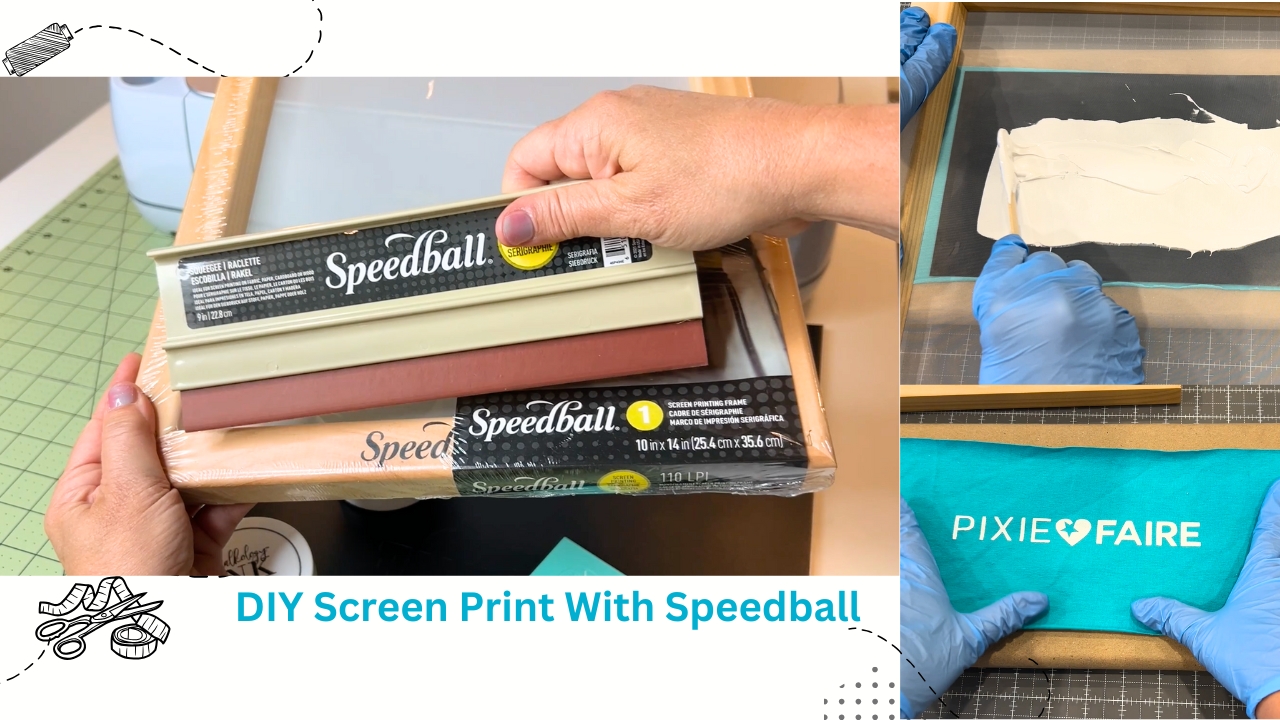 DIY Screen Print Cricut and Speedball