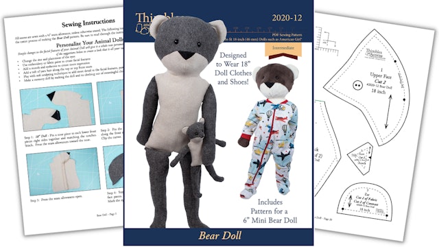 Bear Doll Pattern PDF Download