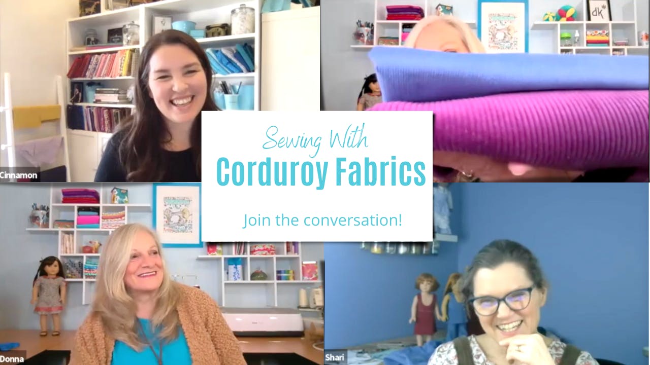 Sewing With Corduroy Discussion Sewing with Cinnamon & Friends