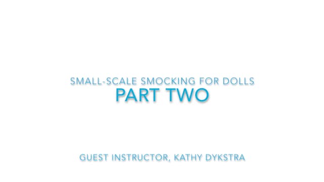 SWC Smocking Part 2