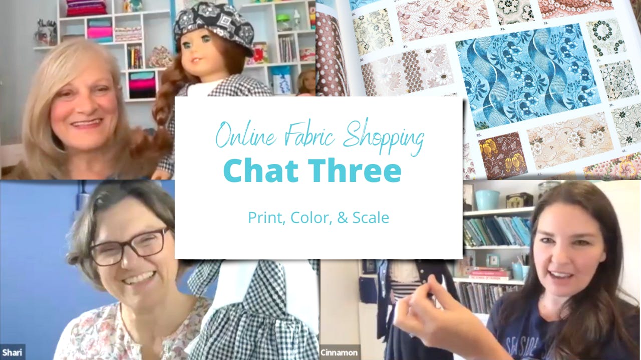 Fabric Shopping Online Chat 3 Sewing with Cinnamon & Friends
