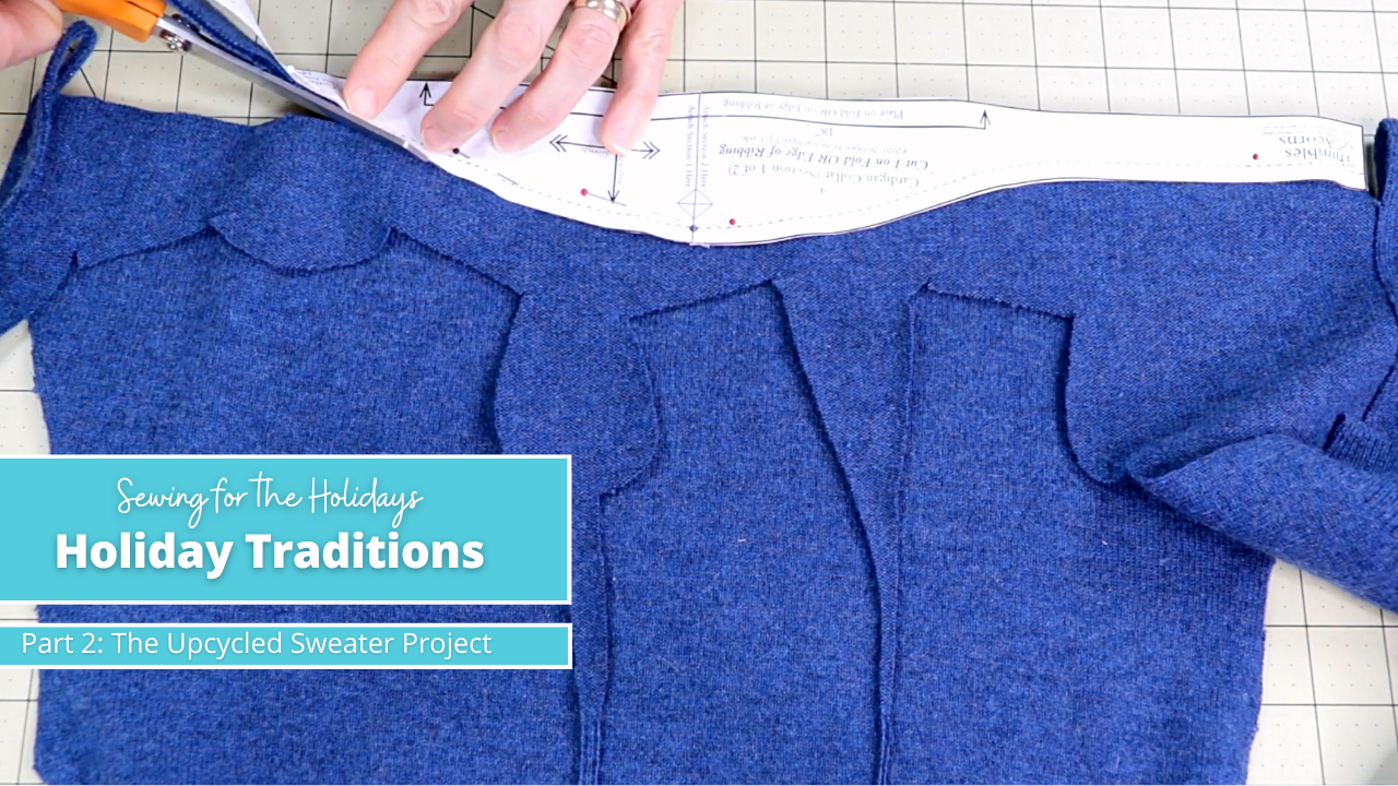 The Upcycled Holiday Cardigan And Snowflake Detail