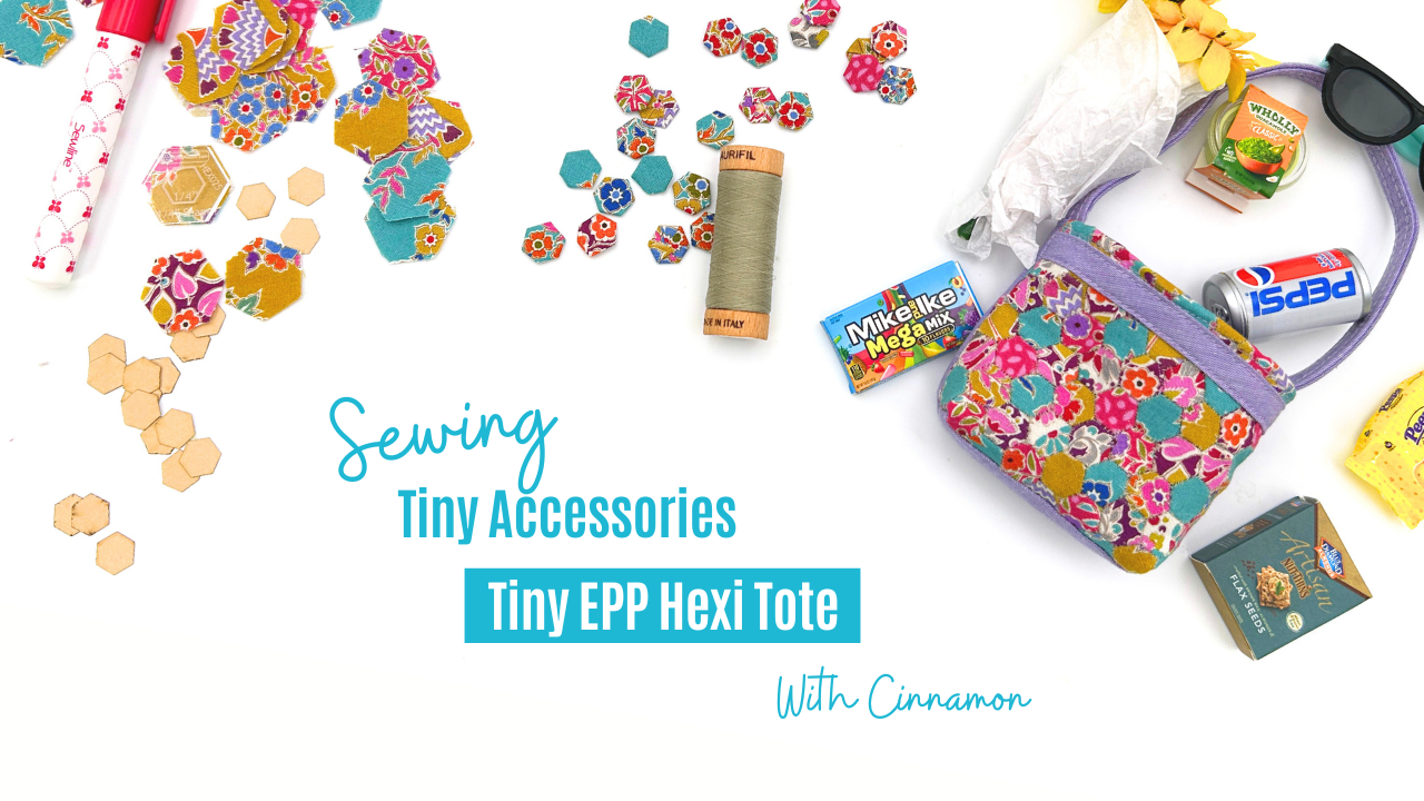 Tiny Hexi Tote With English Paper Piecing