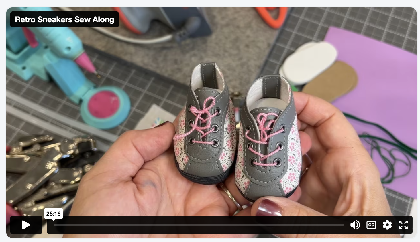Retro Sneakers Sew Along
