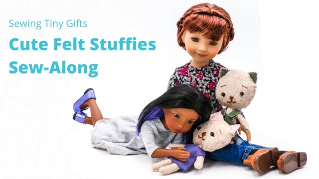 SWC Cute Felt Dolls Sew Along Kitty K...