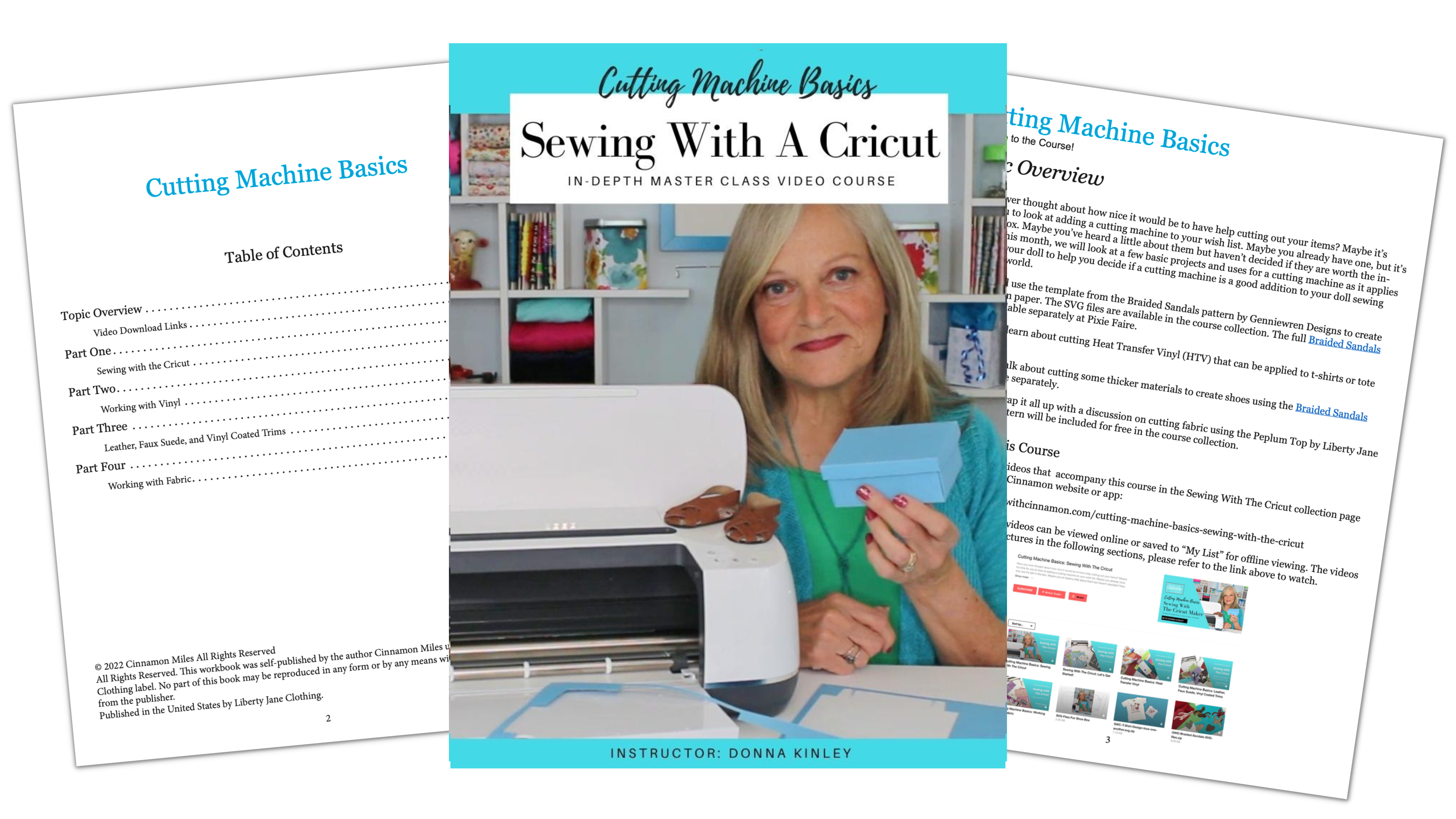 Cutting Machine Basics: Sewing With The Cricut Course Guide PDF