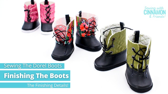 Sewing The Dorel Boots: The Finishing Details