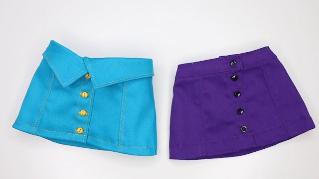 SWC 80s Fold Over Waistband Mini Skirt Pattern Hack