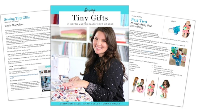 2112 SWC Sewing Tiny Gifts Course Guide