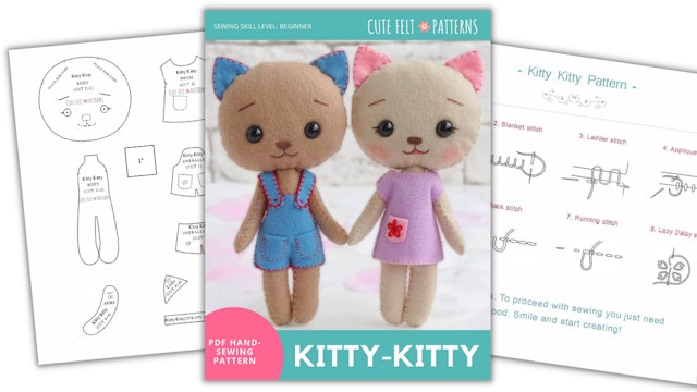Kitty Kitty PDF Pattern Download