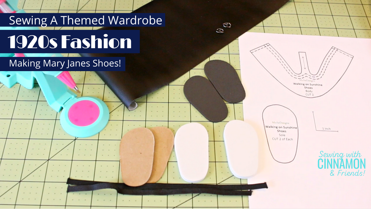 1920s Fashion Mary Janes Shoes Sew-Along