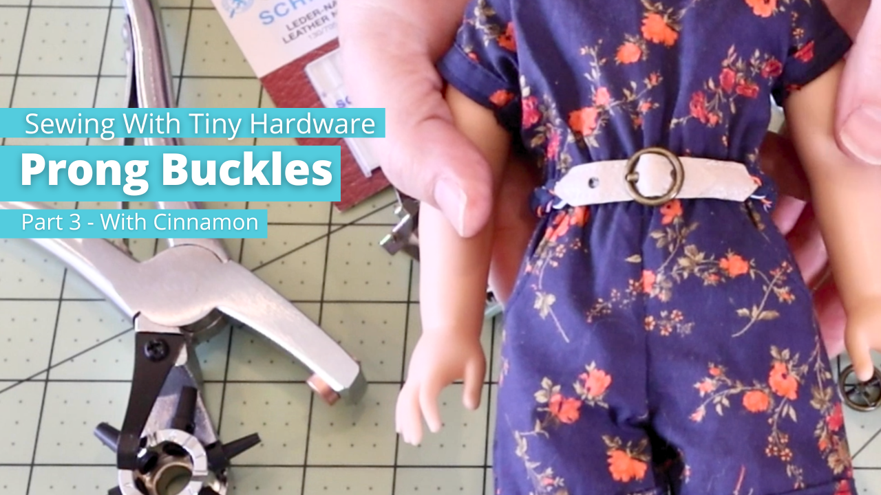 Sewing With Tiny Hardware Prong Belt Buckles