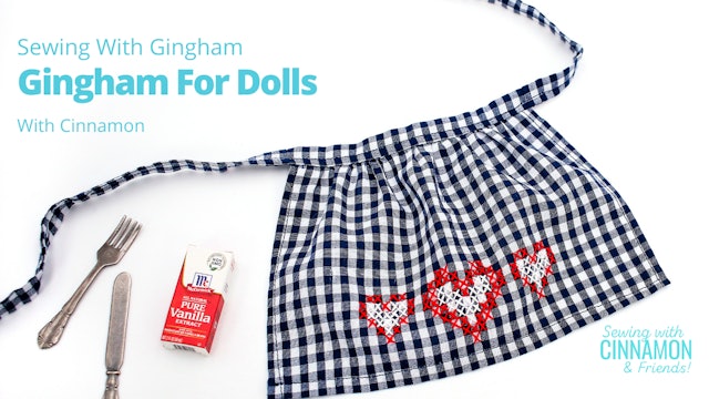 Gingham Fabric For Dolls
