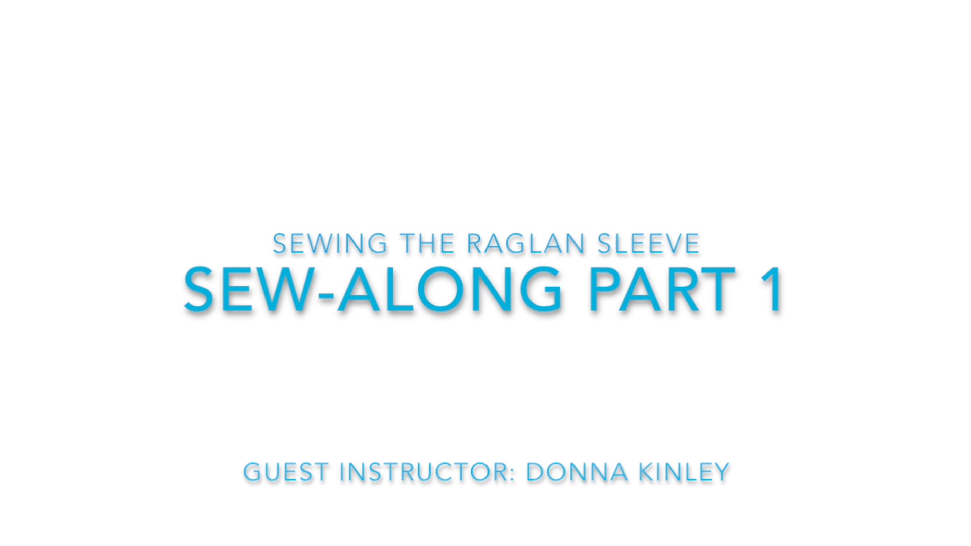 SWC Sewing The Raglan Sleeve Sew Along Part 1