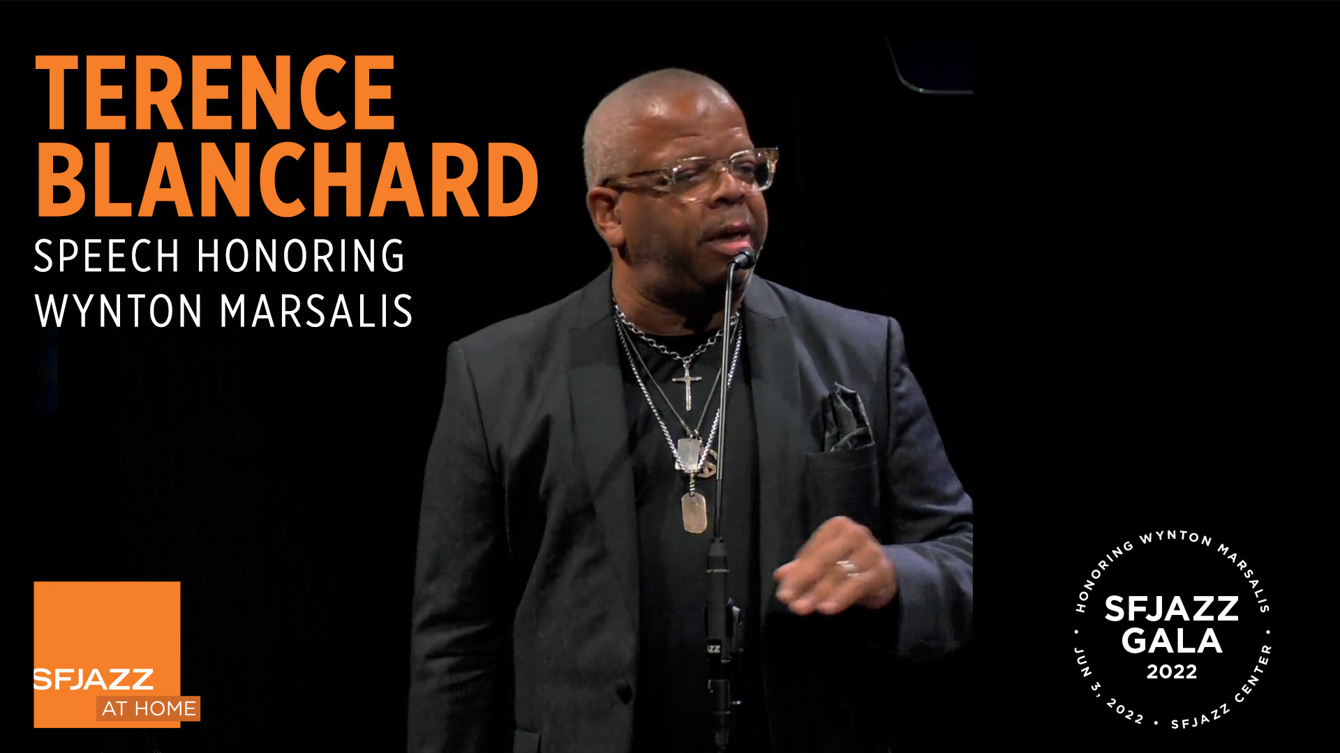 Terence Blanchard's speech honoring Wynton Marsalis (2022 SFJAZZ Gala)