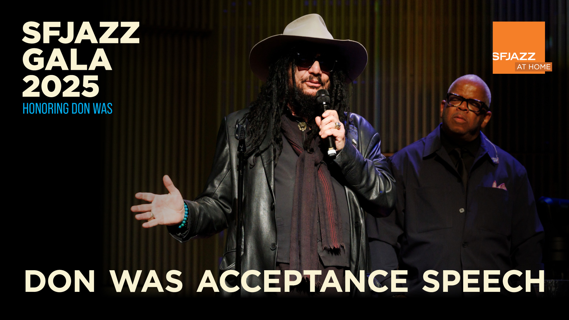 Don Was Acceptance Speech for the SFJAZZ Lifetime Achievement Award 